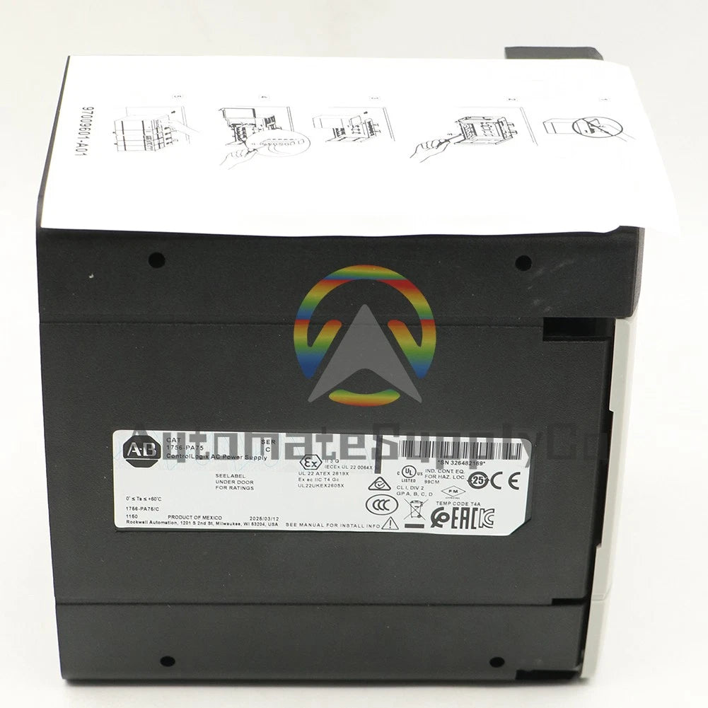 1PCS Factory Sealed AB 1756-PA75 ControlLogix AC Power Supply 1756PA75 #CO