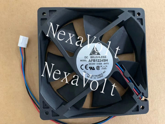 Delta AFB1224SH 12025 120mm 12cm DC 24V 0.42A tempreture sensor 3-pin case fan