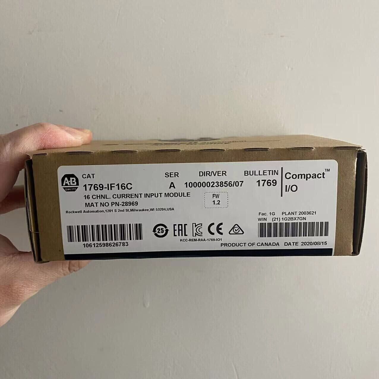 New Factory Sealed AB CompactLogix 1769IF16C Ser A 16 Pt Input Module - FACTORY SEALED AB