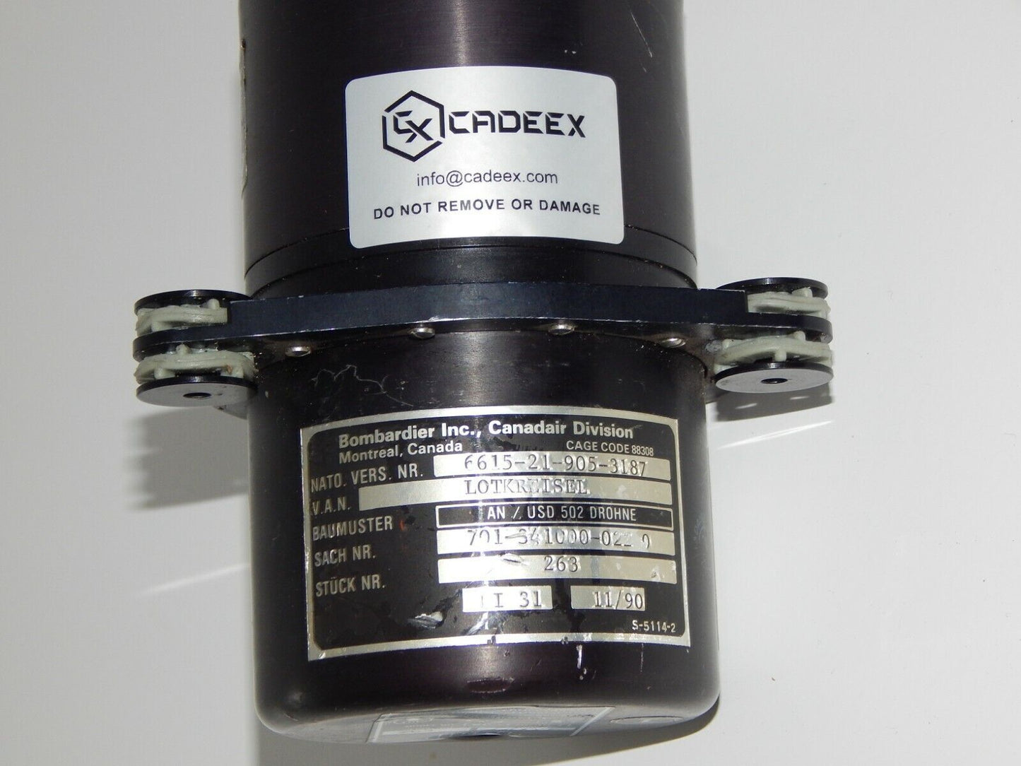 Used Vertical Gyroscope HUMPHREY VG24-0639-1 Drone: Stabilizing Gyro for Professional and Hobbyist Drones, USA Made - HUMPHREY