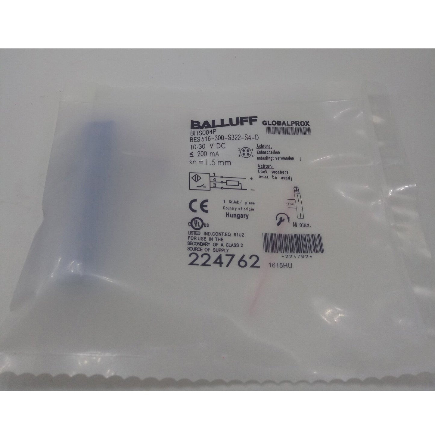 High-Precision Proximity Sensor BES 516-300-S322-S4-D | BALLUFF | Smart Detection & Advanced Protection - BALLOFF
