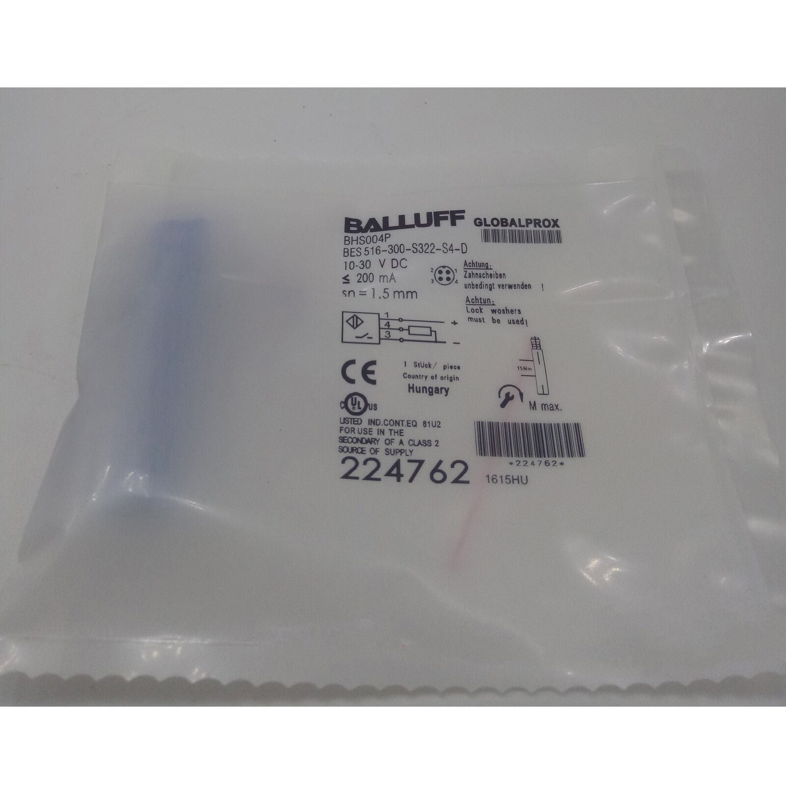 new ONE  BALLUFF Proximity sensor BES 516-300-S322-S4-D