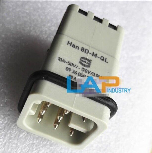 HARTING Connector HAN-8D-M-QL Shrapnel Type Male 10A/250V - HARTING