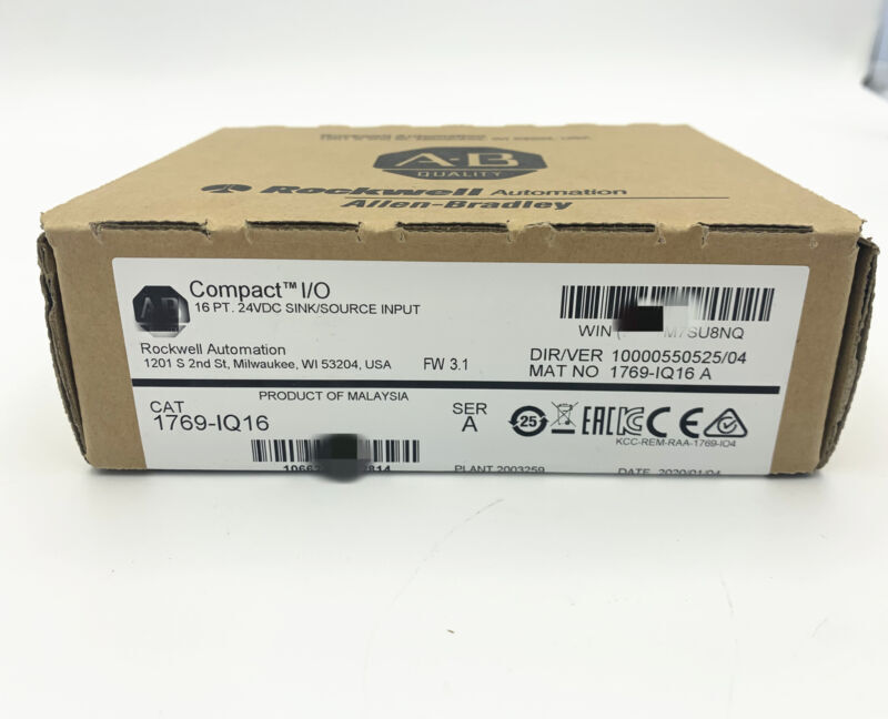Allen Bradley Compact 16 PT.24VDC Module - Sealed PLC NEW - ALLEN BRADLEY