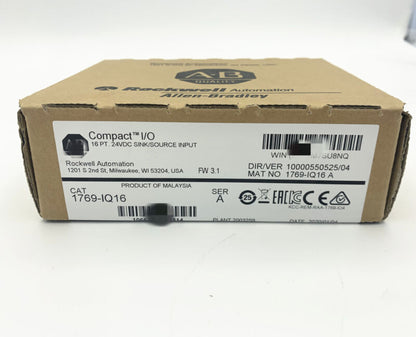 Allen Bradley Compact 16 PT.24VDC Module - Sealed PLC NEW - ALLEN BRADLEY