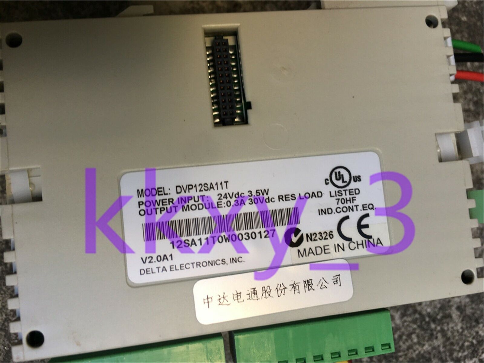 Used Delta DVP12SA11T PLC module - DELTA
