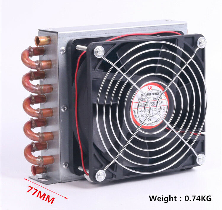 new Refrigerator condenser 7mm copper tube aluminum fin 2*6*133 with 120MM fan - VENDOR