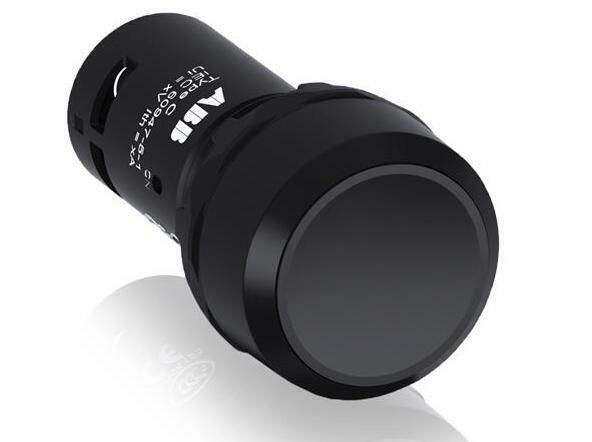 10PCS ABB Black Flat Button, No Lamp, CP1-10B-01 - ABB