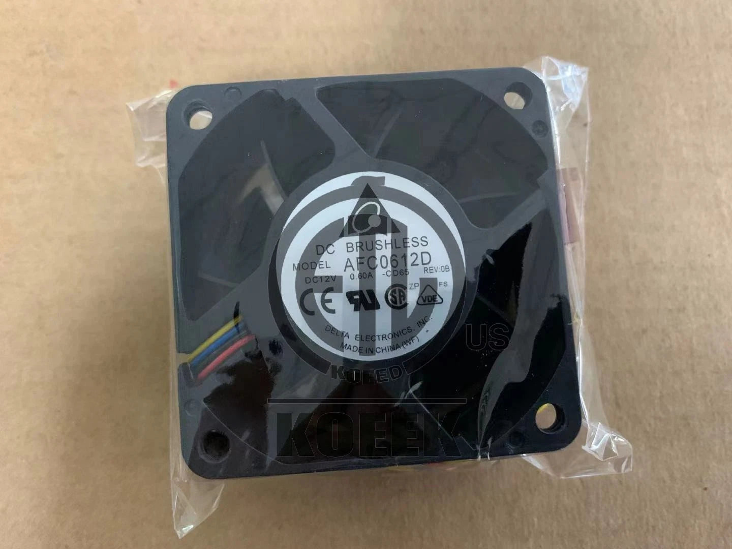 Delta AFC0612D 12V 0.60A 6025 6cm 4-wire PWM server chassis cooling fan