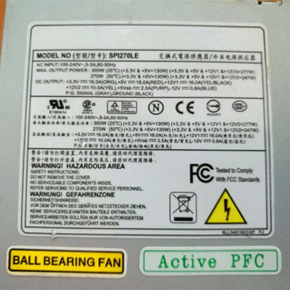 used SPI270LE 300W 1U FLEX Server Mute Power Supply 40*80*150mm