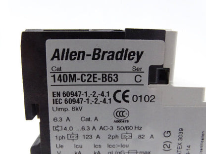 ALLEN BRADLEY 140M-C2E-B63 SERIES C CIRCUIT BREAKER - ALLEN BRADLEY