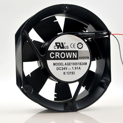 1pcs  Crown AGE15051B24M 24V 17251 Ball DC Inverter Fan