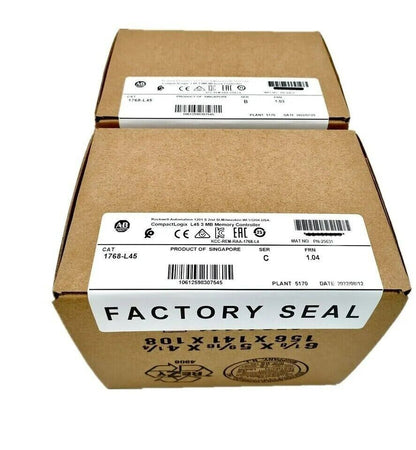 New Factory Sealed AB 1768-L45 SER B 3 MB Memory Controller - COMPACTLOGIX