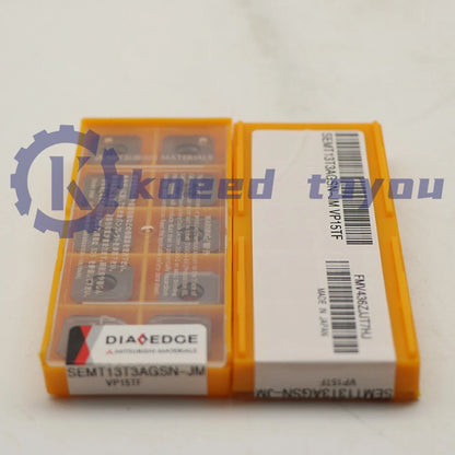 10PCS MITSUBISHI Carbide Inserts SEMT13T3AGSN-JM VP15TF