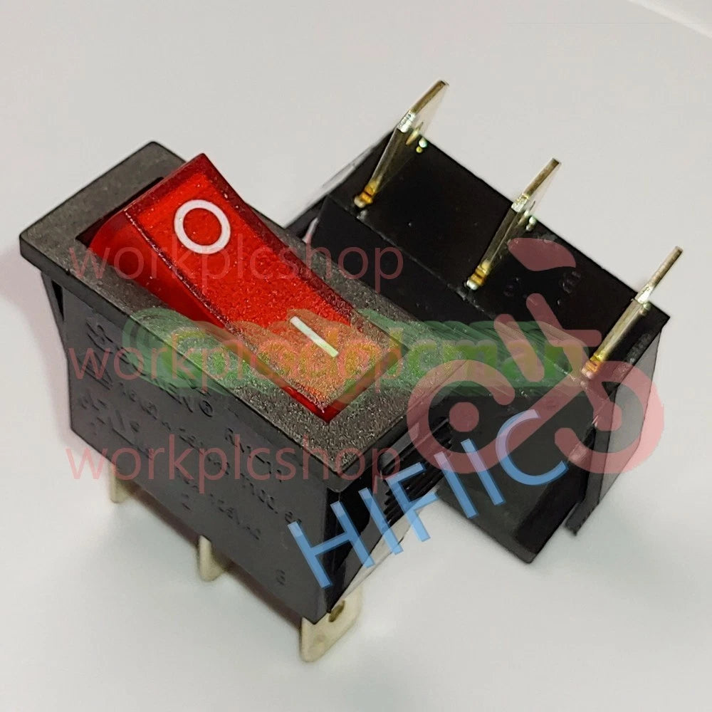 1PC SOKEN RK1-11 Rocker Switch Red Lamp 16A 125/250VAC 3 Pins 2 Positions