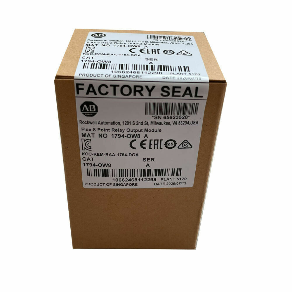 New Factory Sealed AB SER A Flex 8 Point Relay Output Module 1794OW8 - NEW FACTORY SEALED AB