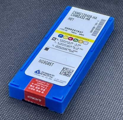 Korloy CNMG432HA H01 / CNMG120408HA H01 Carbide Inserts for Aluminum 10 PCS