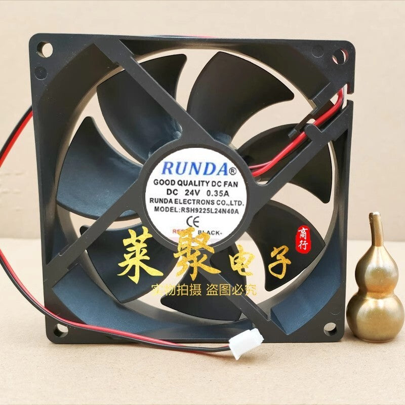 RUNDA RSH9225L24N40A DC24V 0.35A 2-Pin Inverter Cooling Fan