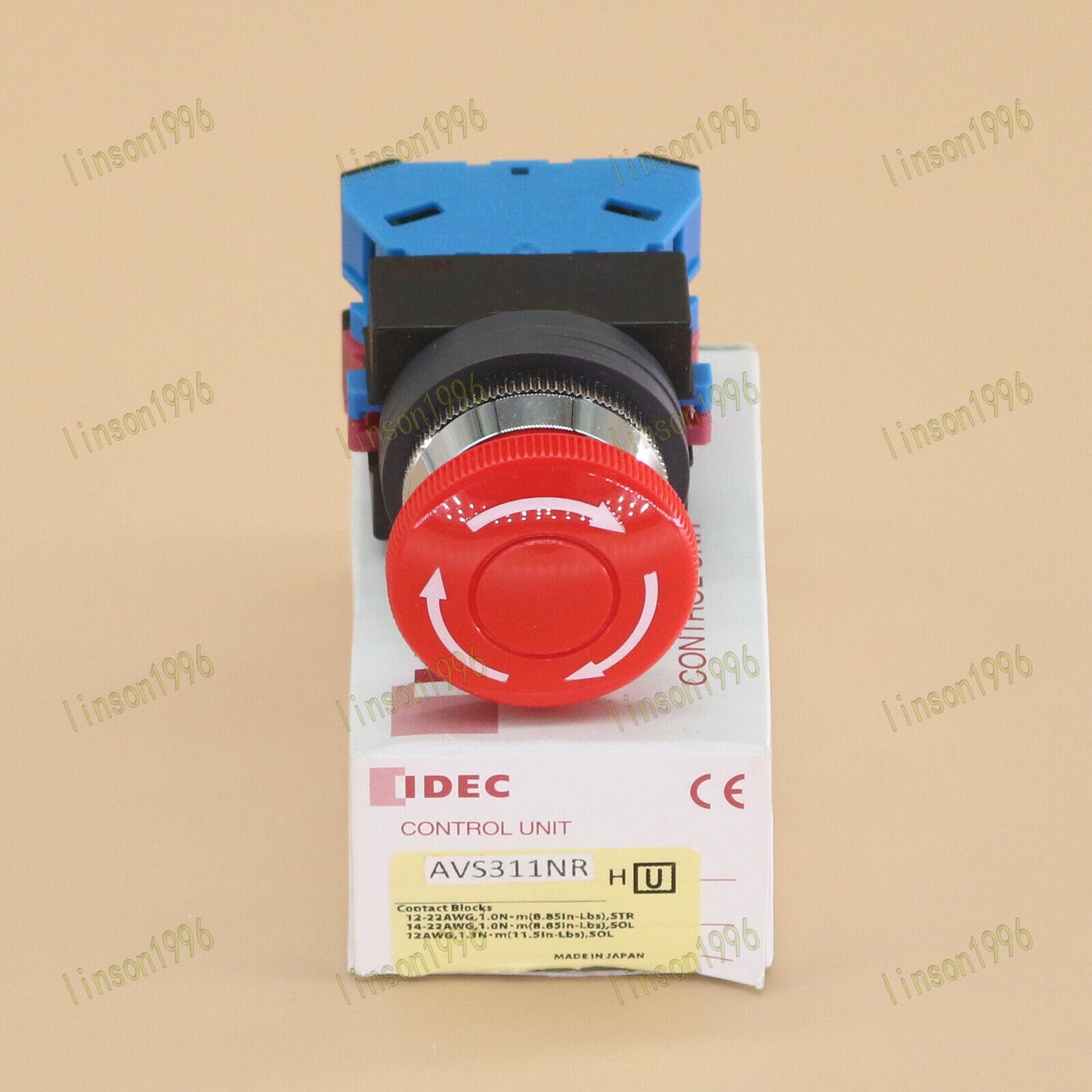 IDEC Emergency Stop Button Switch AVS311NR Fast Delivery - IDEC