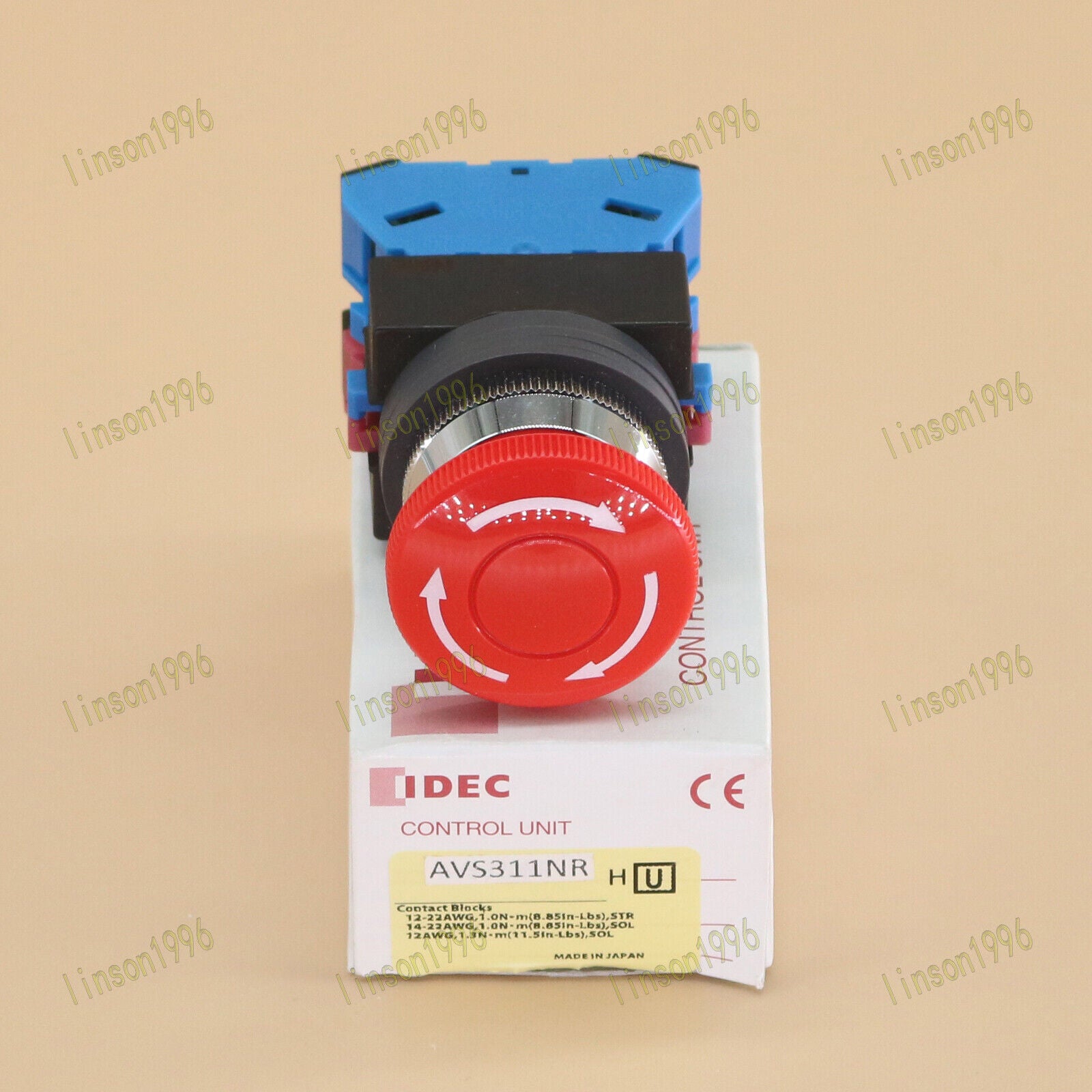 IDEC Emergency Stop Button Switch AVS311NR Fast Delivery - IDEC