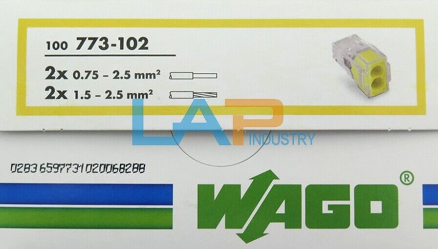100pcs WAGO Terminal Connectors 773-102 for Reliable Connectivity - WAGO