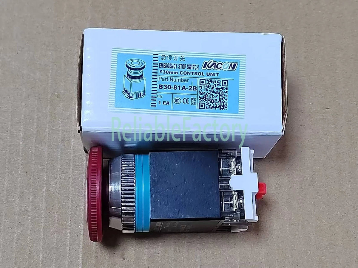 1PCS B30-81A for KACON Emergency Stop Switch 30mm for Doosan CNC Machine Tool