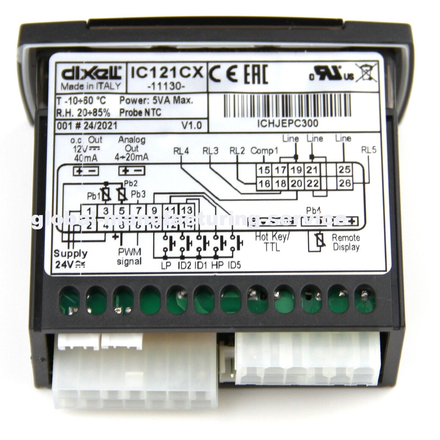 DIXELL IC121CX-11130 Professional Temperature Controller with Adjustments - DIXELL
