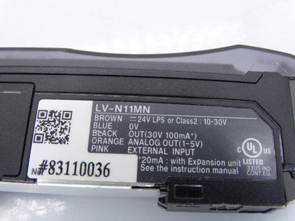 KEYENCE CORP LV-N11MN SENSOR with 11 MHz bandwidth and high sensitivity for accurate measurement - KEYENCE CORP