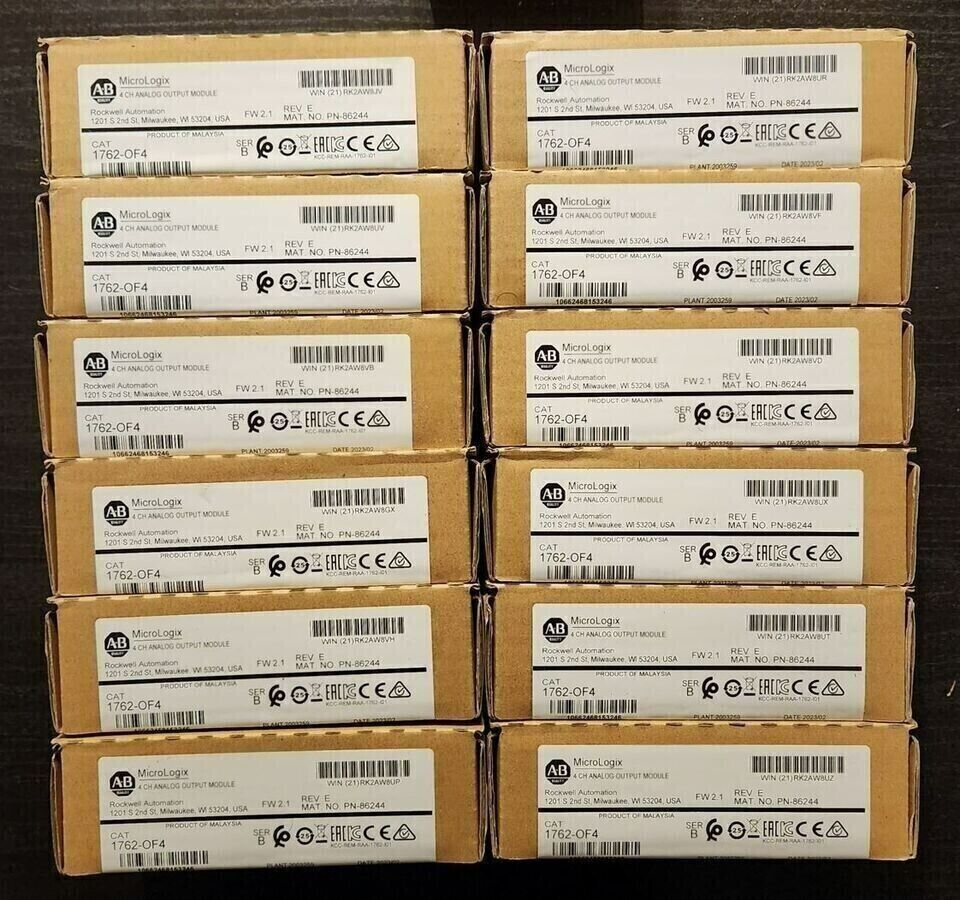 New Factory Sealed AB 1762-OF4 SER B MicroLogix Analog Output Module - MICROLOGIX
