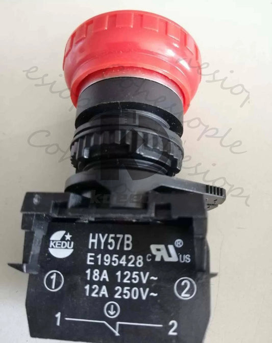 1PCS KEDU HY57B Emergency Stop Push Button Switch