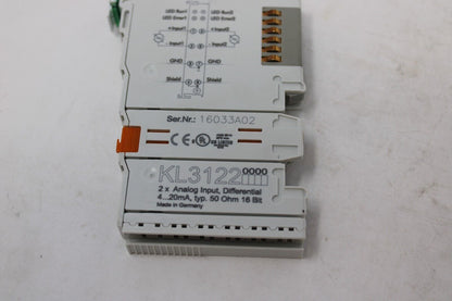 used Beckhoff KL3122 Analog Input - BECKHOFF