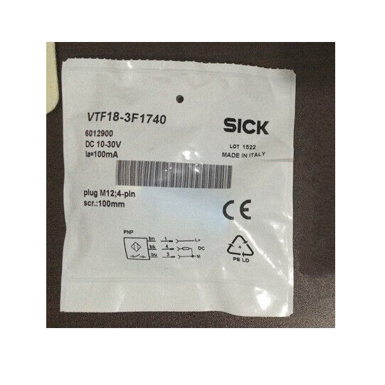 new 1PC  FOR SICK proximity switch VTF18-3F1740 in bag Fast