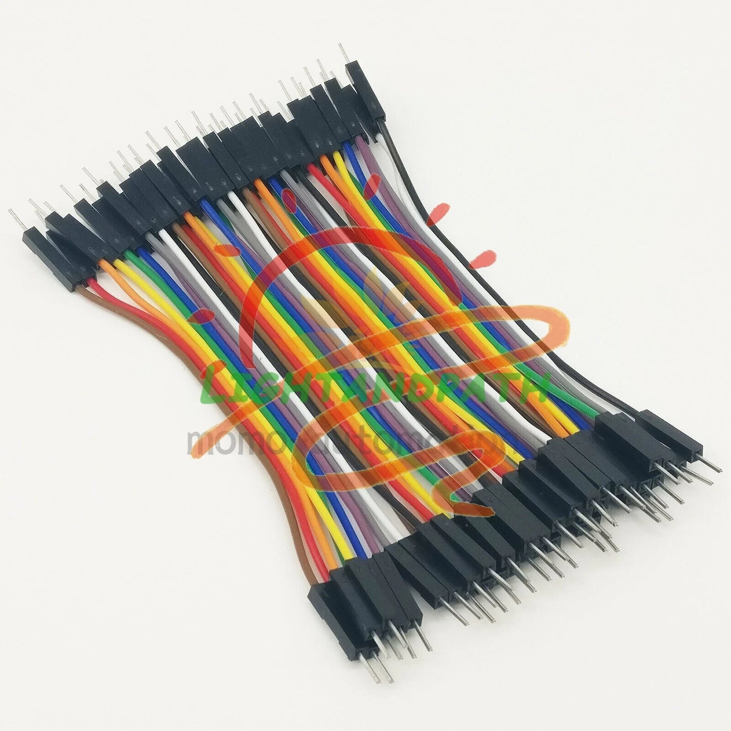 40pcs*10CM Dupont Male To Male Jumper Wire Ribbon Cable for Breadboard 1PCS