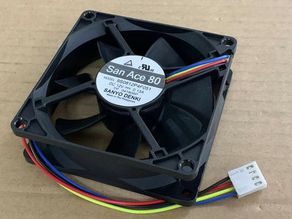 new Sanyo San Ace 80 9S0812P4F051 12V 0.13A 8CM 8025 4-wire PWM cooling fan