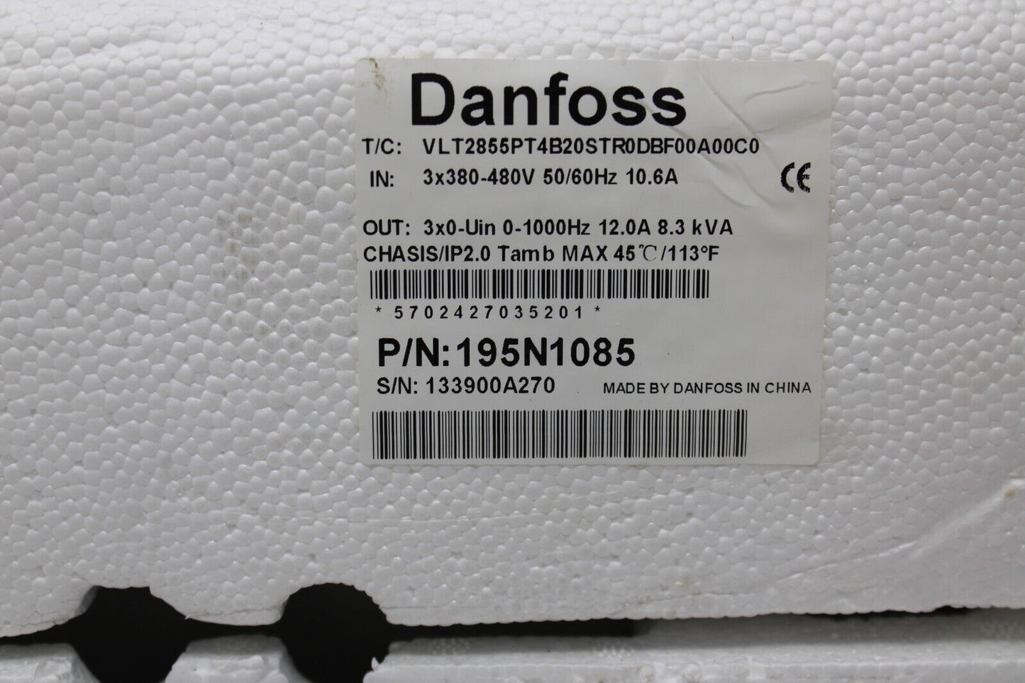 new Danfoss 195N1085 VLT Inverter Drive - DANFOSS