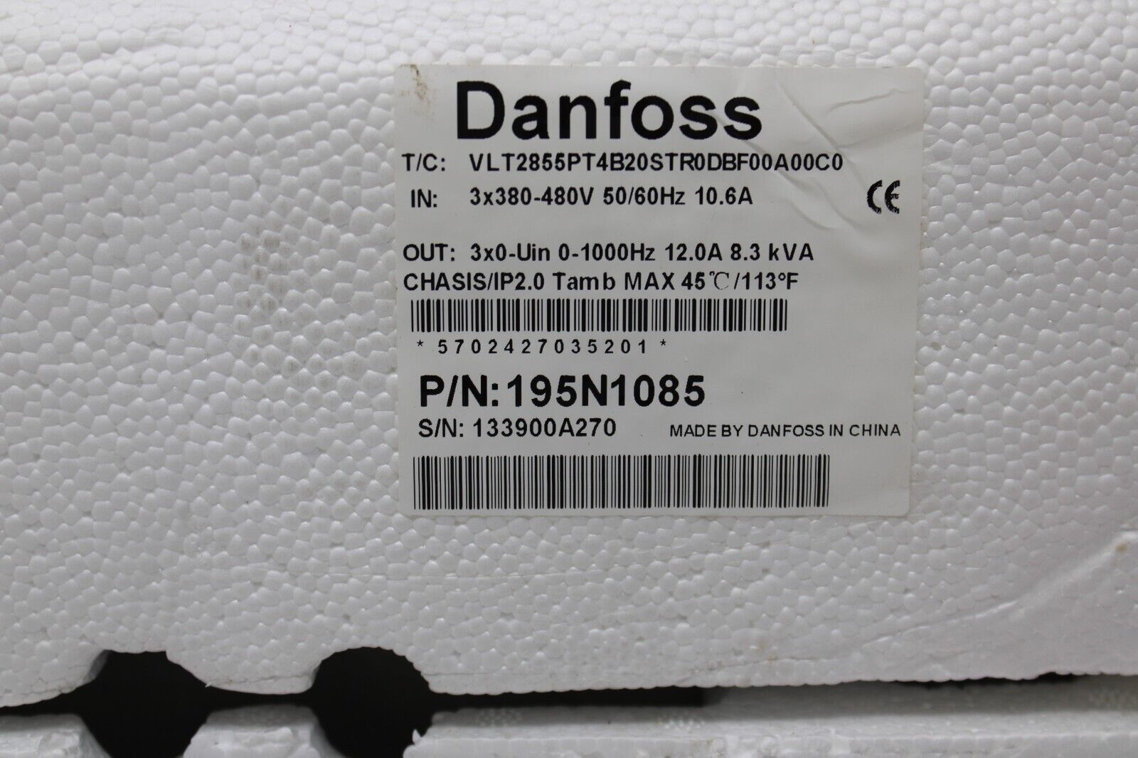 new Danfoss 195N1085 VLT Inverter Drive