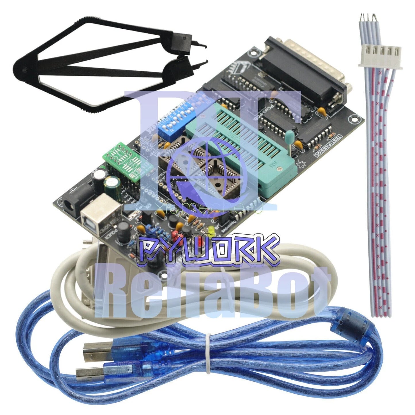 SPI 25xx EPROM programmer BIOS009 PIC,support 0.98d12,promotion clip PLCC32+SOIC