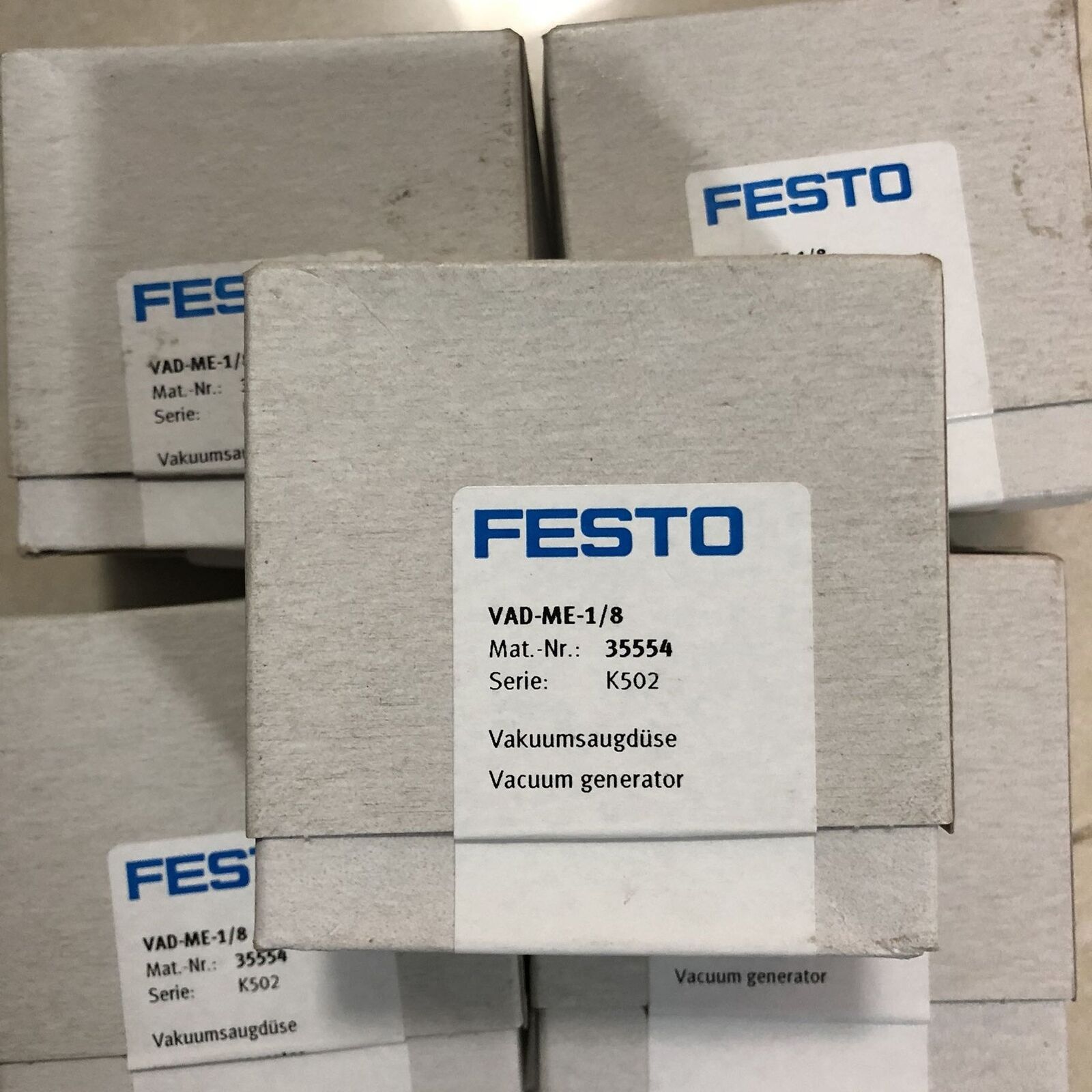 New ONE FESTO VAD-ME-1/8 35554: Professional Vacuum Generator - FESTO