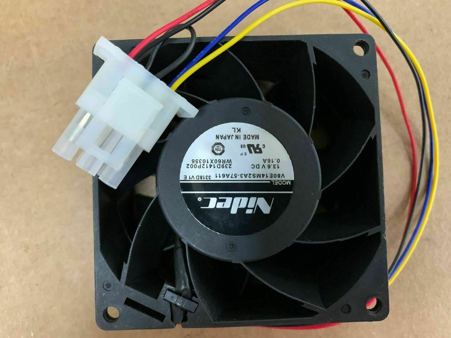 new For GE Refrigerator Fan Nidec V80E14MS2A3-57A611 239D1412P002 13.6V WR60X10356 - GE