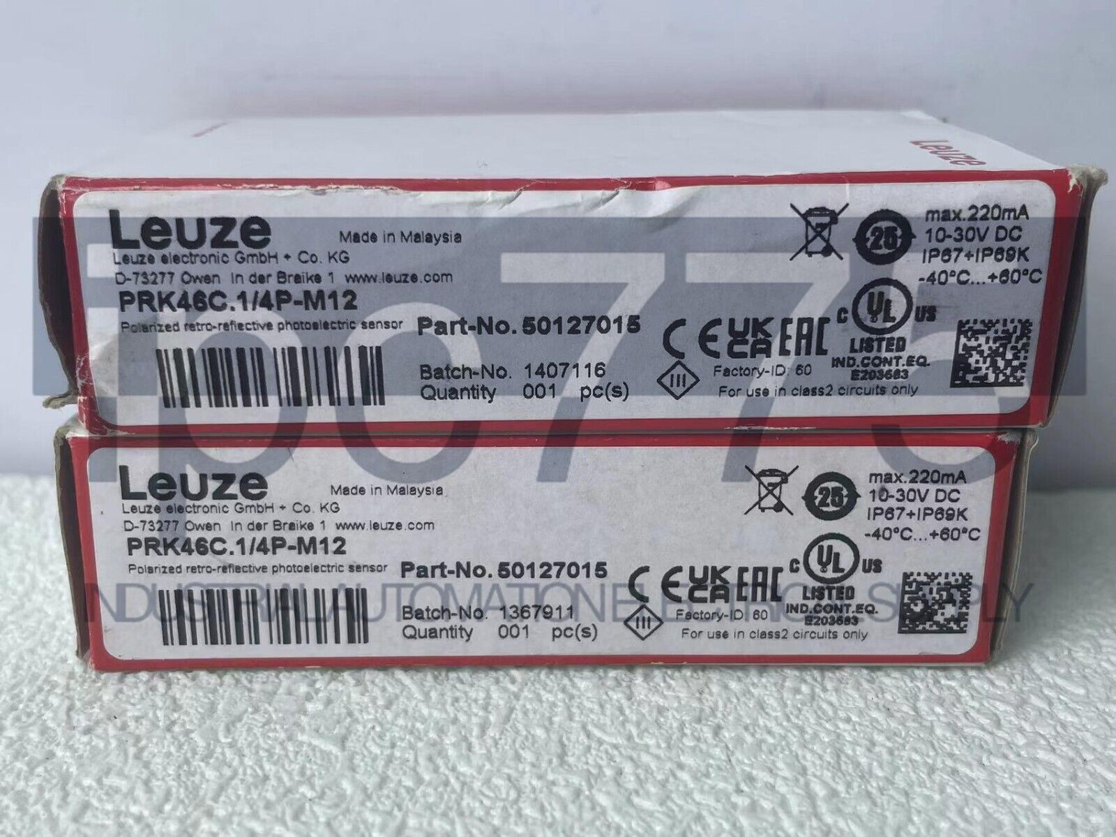 1 PC PRK46C.1/4P-M12 50127015 - KOEED