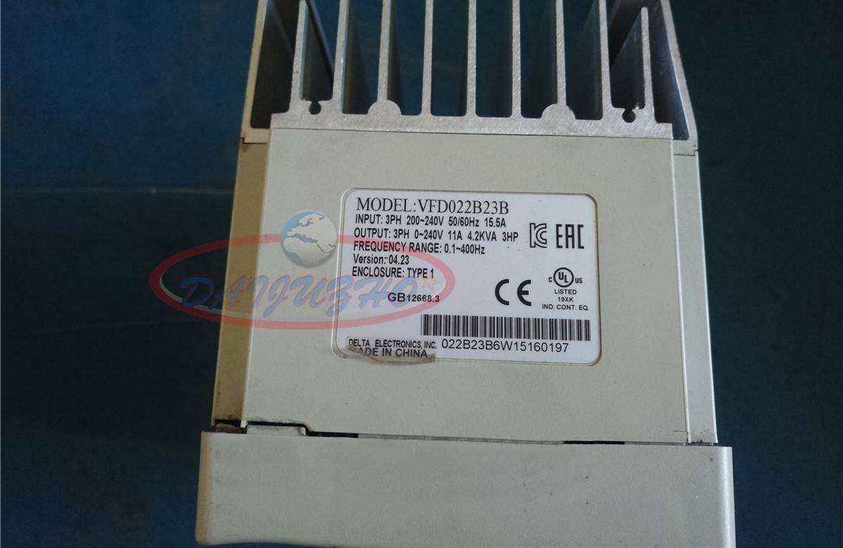 Used Delta VFD022B23B Frequency Converter 220V 2.2KW - DELTA