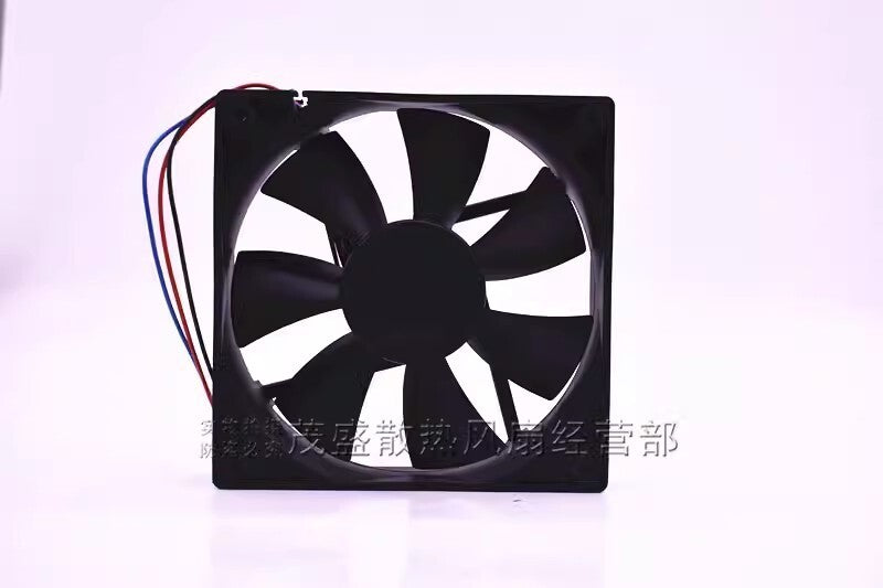 1PCS DF1212BB 12025 DC12V 0.38A 12CM Triple Pin Dual Ball Cooling Fan