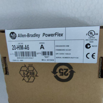 Allen Bradley 20-HIM-A6 PoweFlex Enhanced HIM FW V2.007 12VFC New - ALLEN BRADLEY