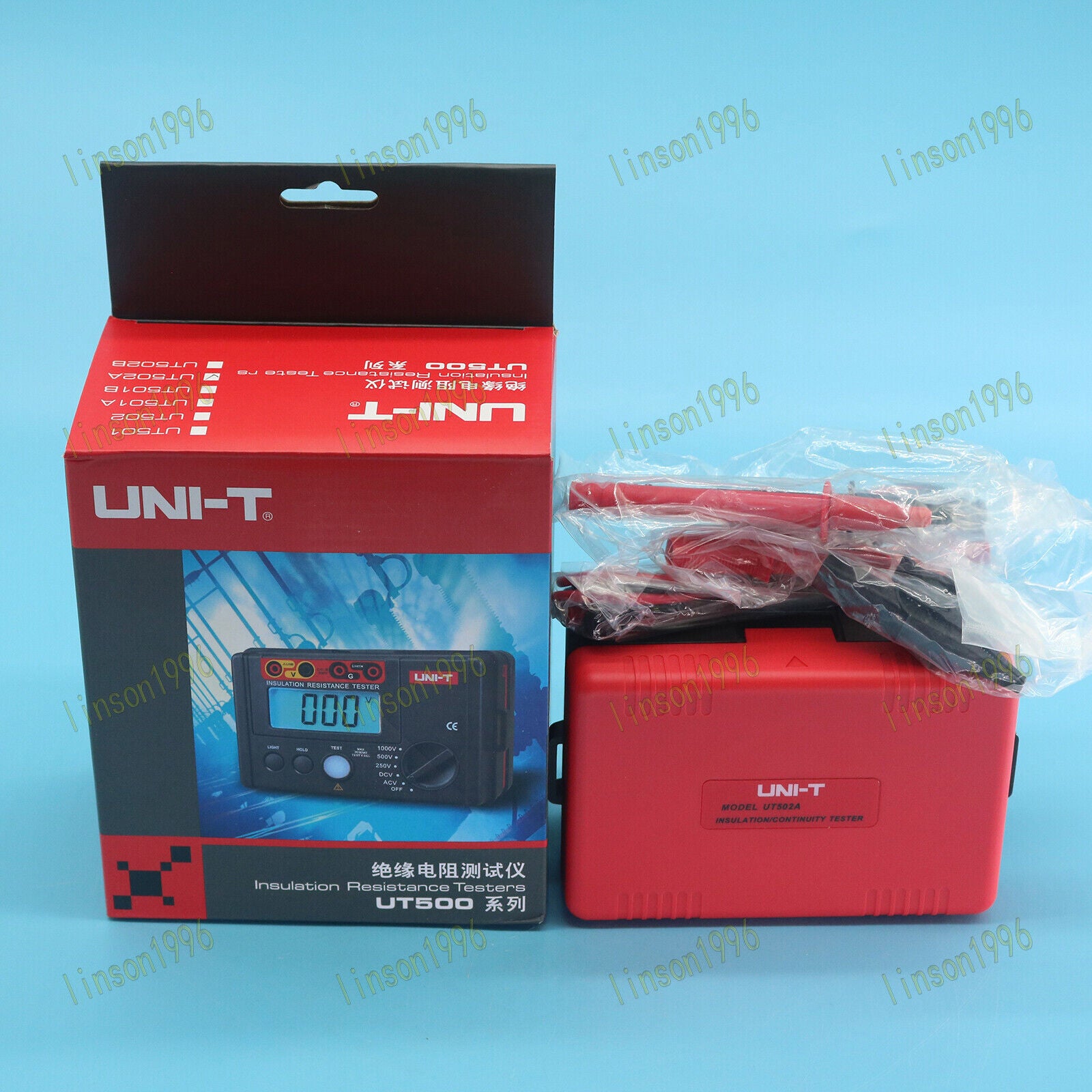 new UNI-T UT502A 2500V Digital Insulation Tester Ohm Megohmmeter Light/Buzzer Alarm UNI-T