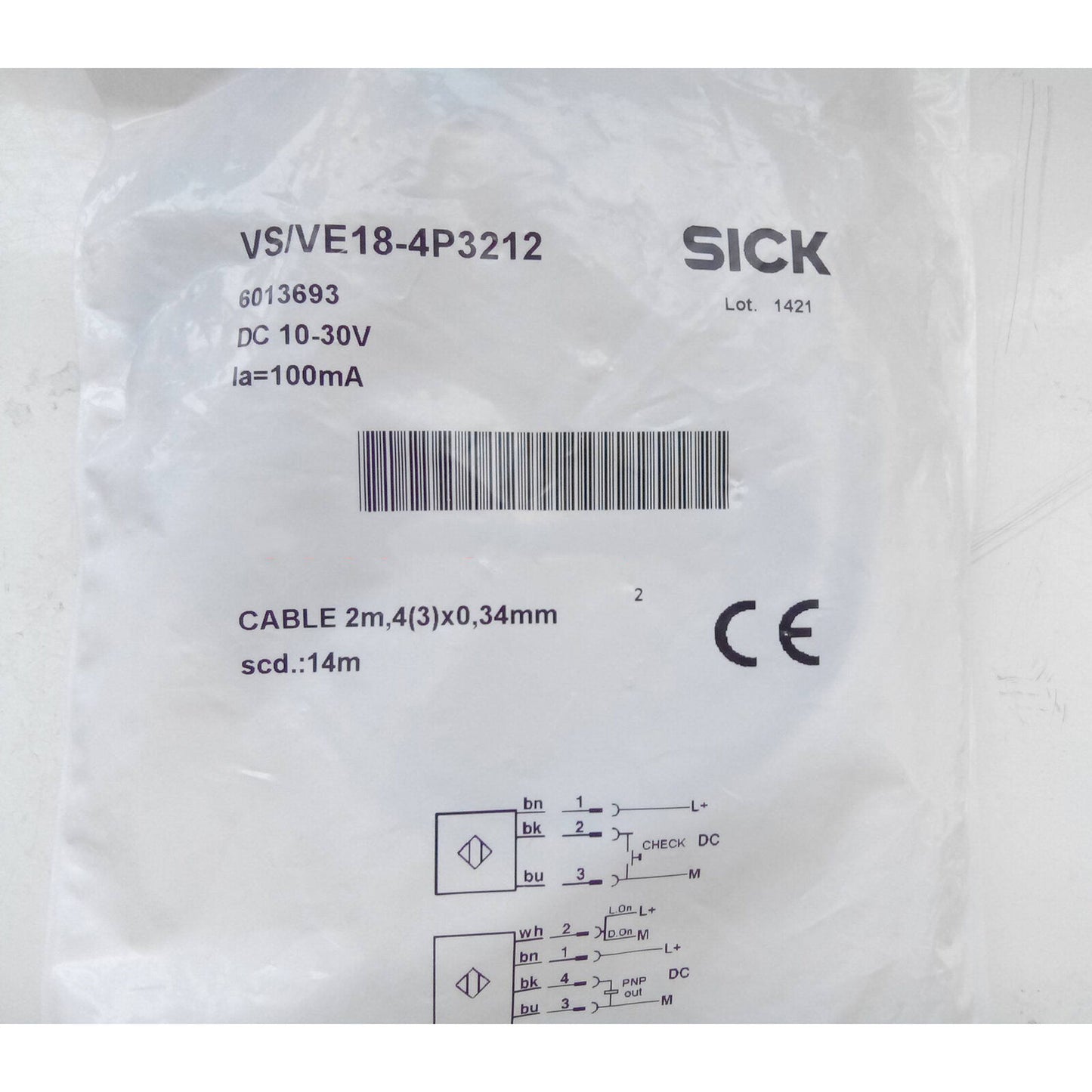 new 1pc for sick vs/ve18-4p3212 photoelectric sensor fast - SICK/VE