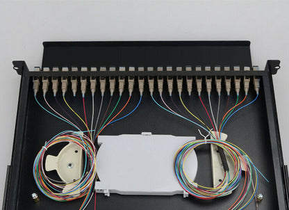 new 24-core SC multimode terminal box fiber-optic drawer 19-inch cabinet - KOEED