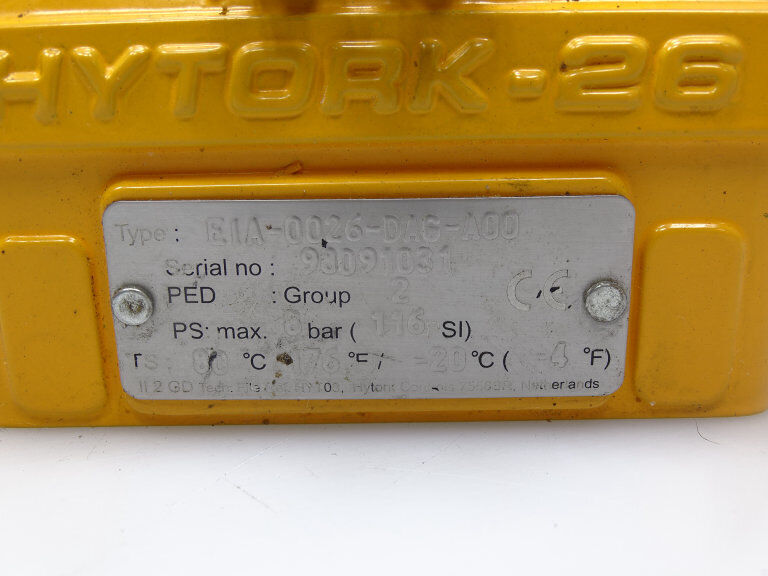 EIA-0026-DAG-A00 ACTUATOR | HYTORK Position Control Actuator | High Precision Industrial Control Component - HYTORK