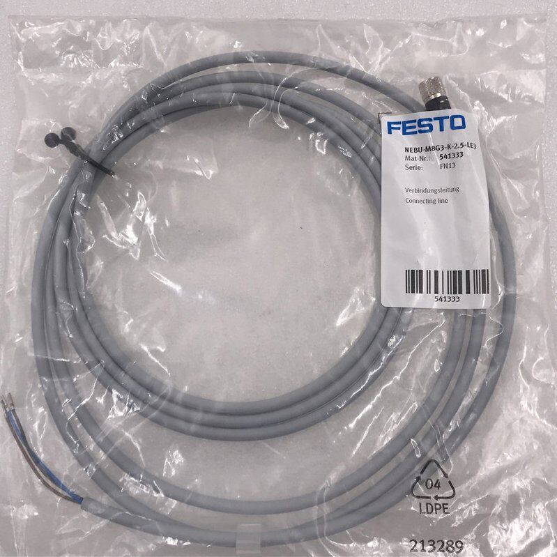 NEBU-M8G3-K-2.5-LE3 Connecting line ship - FESTO