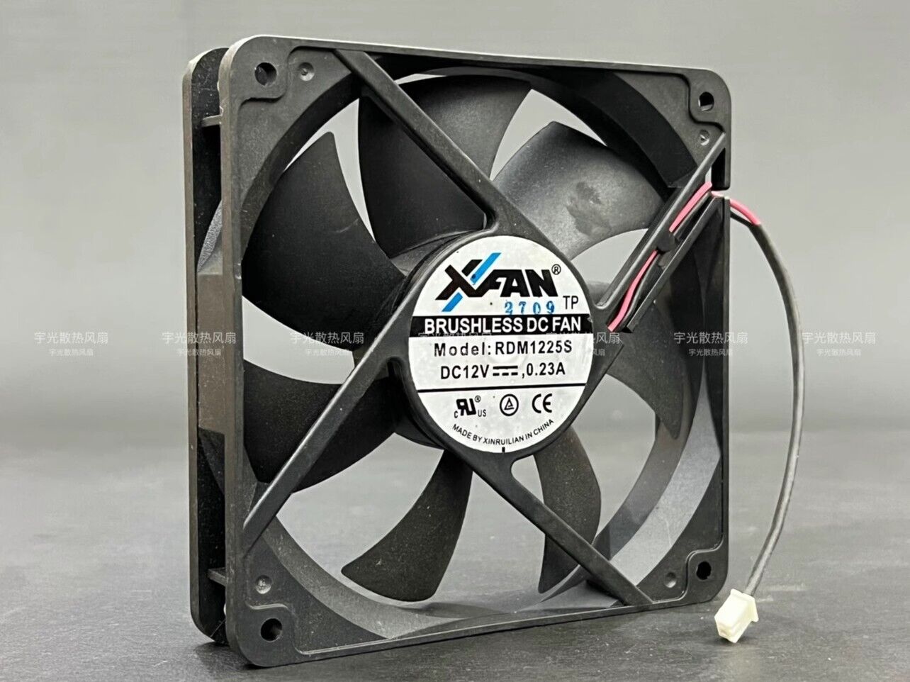 RDM1225S 12V 0.23A 12CM 2-Wire Silent Cooling Fan - POWERMAXDC