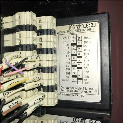 New One GE FANUC IC670MDL640J 24VDC 16-Input Module POS/NEG Unit - GE FANUC